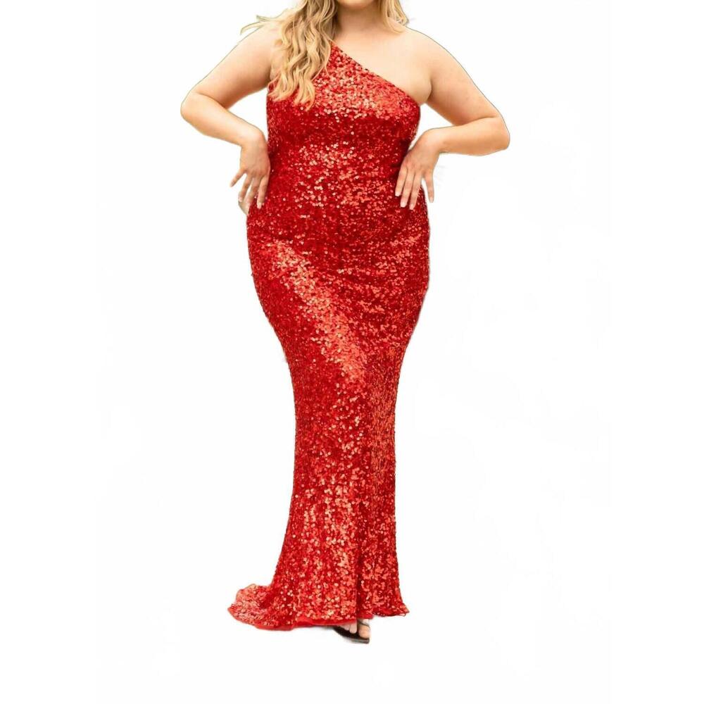 NEW PRIMAVERA couture dress in red
